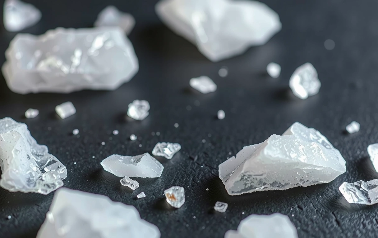 Crystalline mineral structures representing data clarity